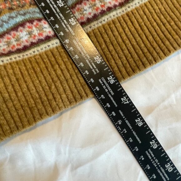 Tommy Hilfiger XXL Fair Isle Lambswool Sweater Crewneck Ribbed Hem and Cuffs - Picture 14 of 14